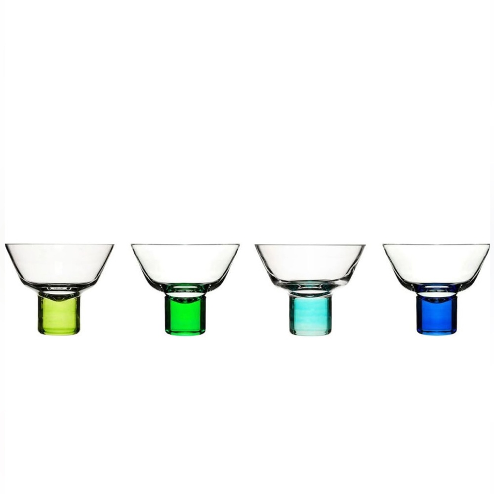 Green & Blue Martini Glasses Set of 4 - Picture 9 of 10